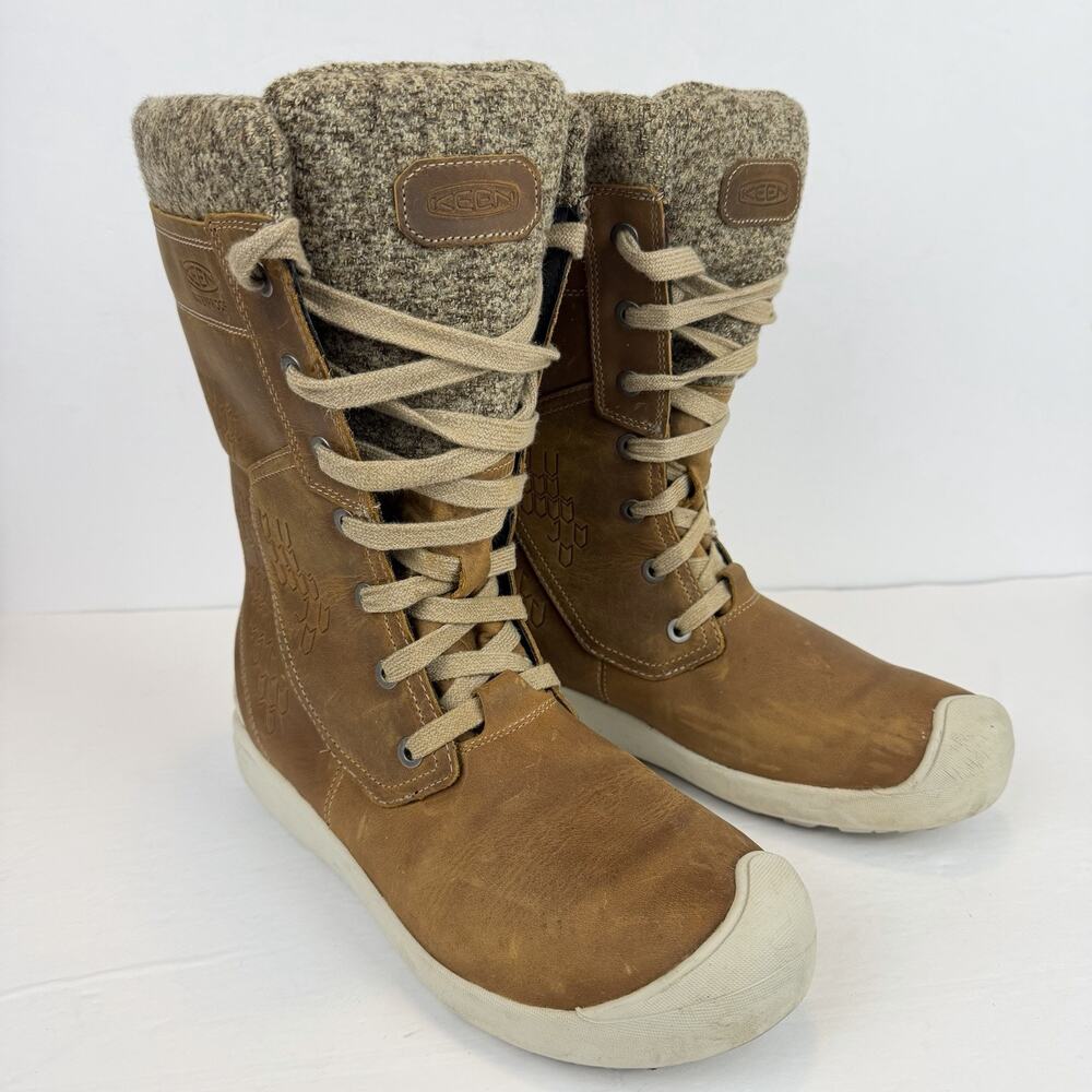 KEEN Fremont Tall Waterproof Boots Women's 11 Tan Insulated to -25 Degrees F